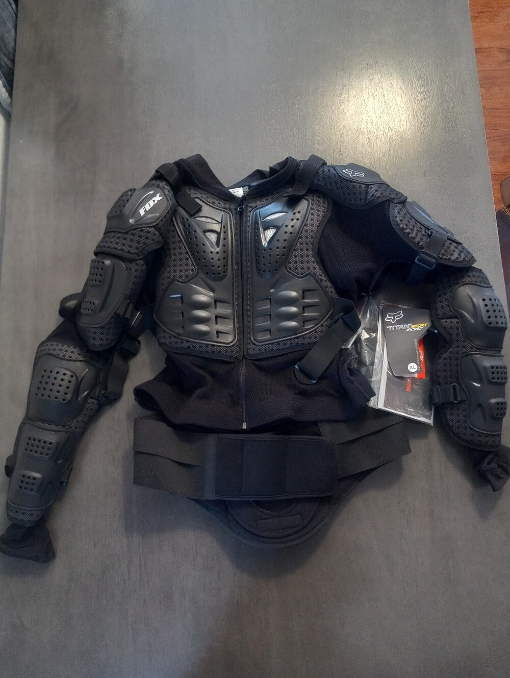 Fox Racing Titan Sport  Jacket Motorcross Body Armor Black Size XL